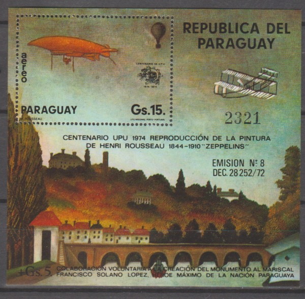 UPU PARAGWAJ MI.BL.228**