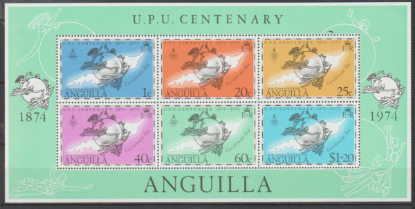 UPU ANGUILLA MI.BL.6**