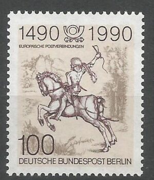 500 LAT MIĘDZYNARODOWYCH POŁĄCZEŃ POCZTOWYCH W EUROPIE BERLIN MI.860**