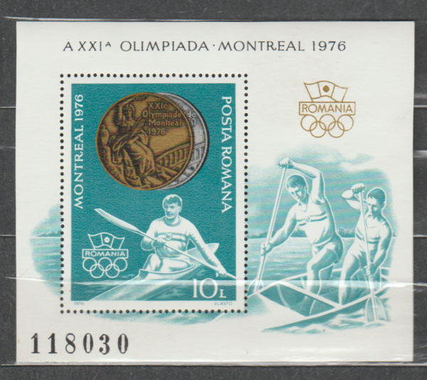 OLIMPIADA LETNIA RUMUNIA MI.BL.137**