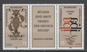 MIĘDZYNARODOWA WYSTAWA KSIĄŻKI DDR MI.2697-2698**