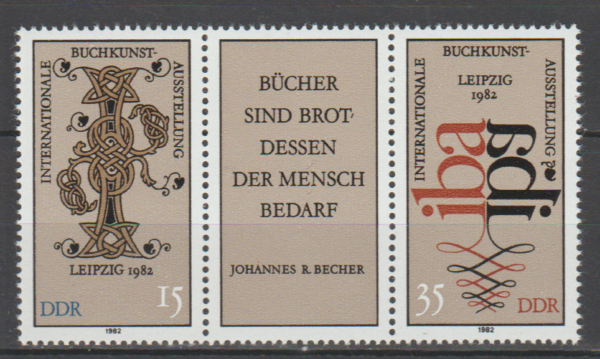 MIĘDZYNARODOWA WYSTAWA KSIĄŻKI DDR MI.2697-2698**