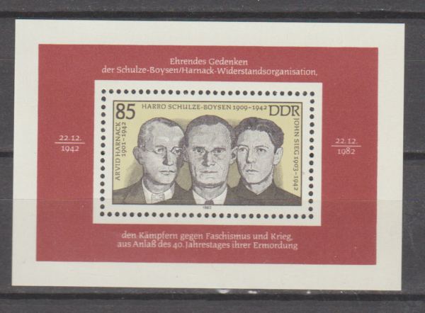SŁAWNI LUDZIE DDR MI.BL.70**