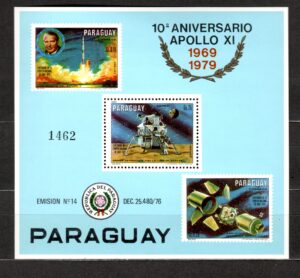 LOT W KOSMOS PARAGWAJ MI.BL.354**