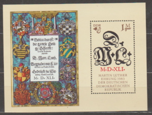 MARCIN LUTHER DDR MI.BL.73**