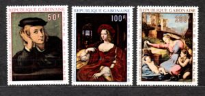 MALARSTWO GABON MI.374-376**
