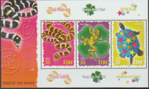 CHIŃSKI ROK WĘŻA IRLANDIA MI.BL.37**