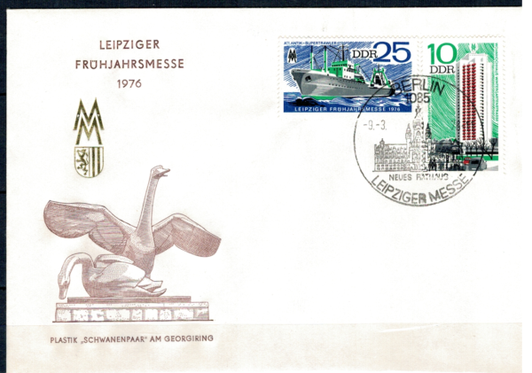 FDC WIOSENNE TARGI W LIPSKU DDR MI.2119-2120