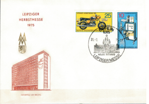 FDC JESIENNE TARGI W LIPSKU DDR MI.2076-2077