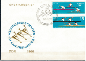 FDC MISTRZOSTWA ŚWIATA W WYŚCIGACH KAJAKOWYCH DDR MI.1202-1203