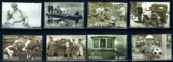 ZDJĘCIA Z ŻYCIA CODZIENNEGO NORWEGIA MI.1321-1328**