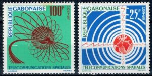 TELEKOMUNIKACJA GABON MI.185-186**