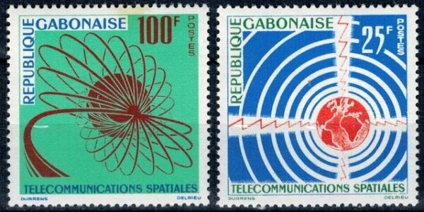 TELEKOMUNIKACJA GABON MI.185-186**