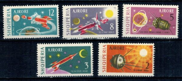 LOT W KOSMOS ALBANIA MI.779-783**