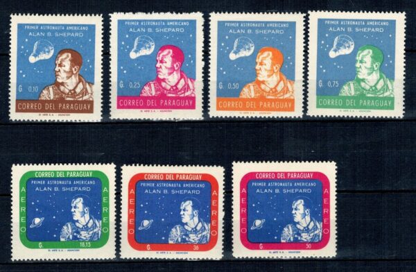 LOT W KOSMOS PARAGWAJ MI.972-978**
