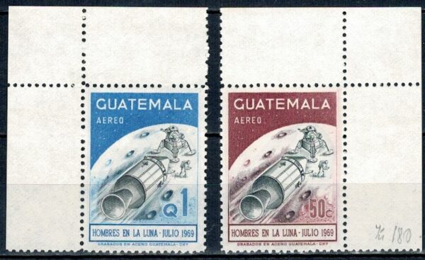 LOT W KOSMOS GWATEMALA MI.876-877**