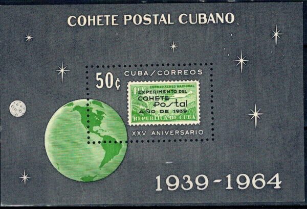 LOT W KOSMOS KUBA MI.BL.24**