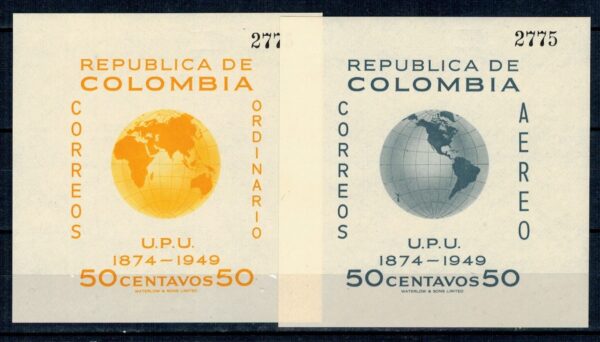 UPU KOLUMBIA MI.BL.4-5**