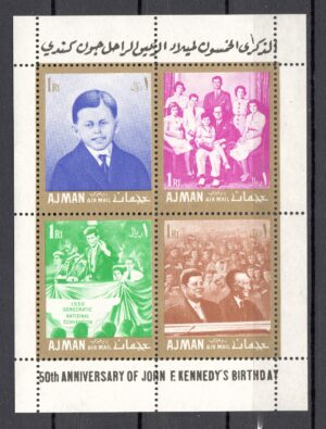 J.F.KENNEDY AJMAN MI.BL.11A**