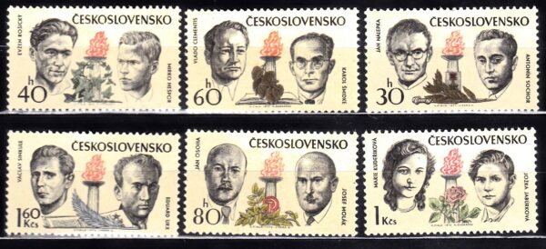 SŁAWNI LUDZIE CZECHOSŁOWACJA MI.2126-2131**