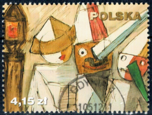 FI.4413 ZNACZEK Z BLOKU KASOWANE