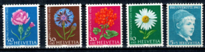 KWIATY SZWAJCARIA MI.786-790**