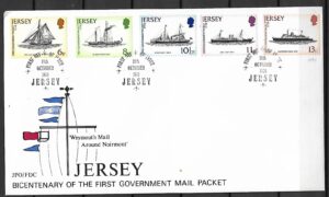 FDC STATKI JERSEY MI.187-191 NR 2