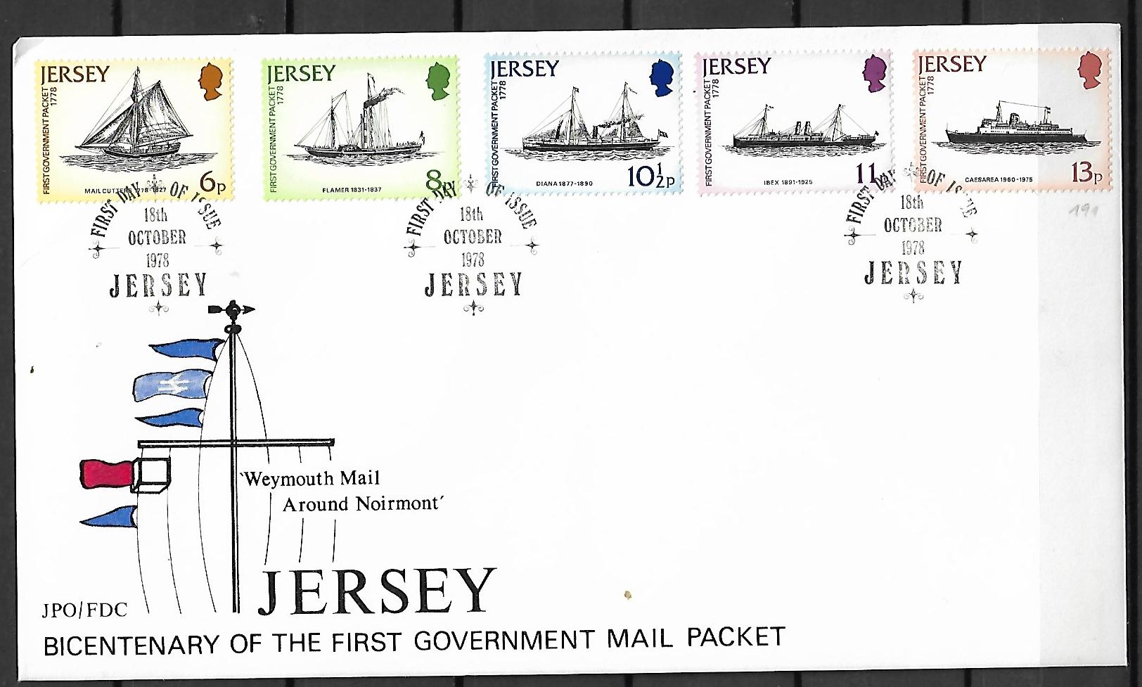 FDC STATKI JERSEY MI.187-191 NR 2