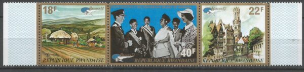 DZIEŃ ZNACZKA RWANDA MI.510-512**