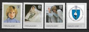 KSIĘŻNA DIANA SWAZILAND MI.403-406**