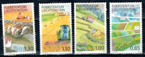 ROLNICTWO LIECHTENSTEIN MI.1549-1552**
