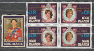 KSIĘŻNA DIANA WYSPY COOKA MI.1018-1022**
