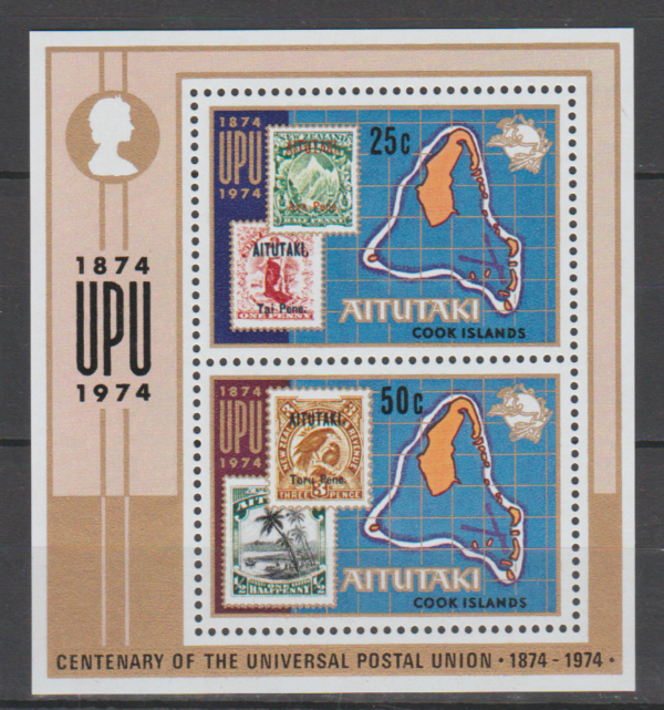 UPU AITUTAKI MI.BL.2**