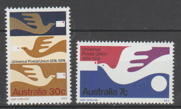UPU AUSTRALIA MI.557-558**