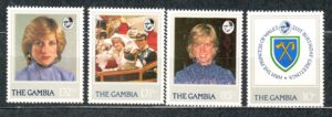 KSIĘŻNA DIANA GAMBIA MI.445-448**