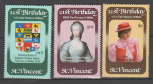KSIĘŻNA DIANA ST.VINCENT MI.627-629**