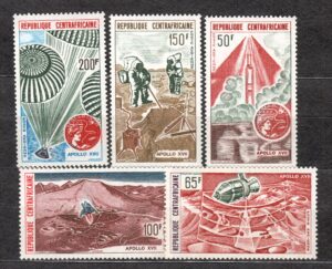 LOT W KOSMOS ŚRODKOWA AFRYKA MI.339-343**
