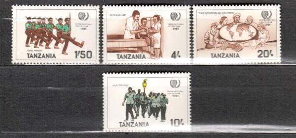 MIĘDZYNARODOWY DZIEŃ MŁODZIEŻY TANZANIA MI.288-291**