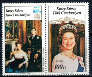 KRÓLOWA ELŻBIETA II CYPR TURECKI MI.195-196**