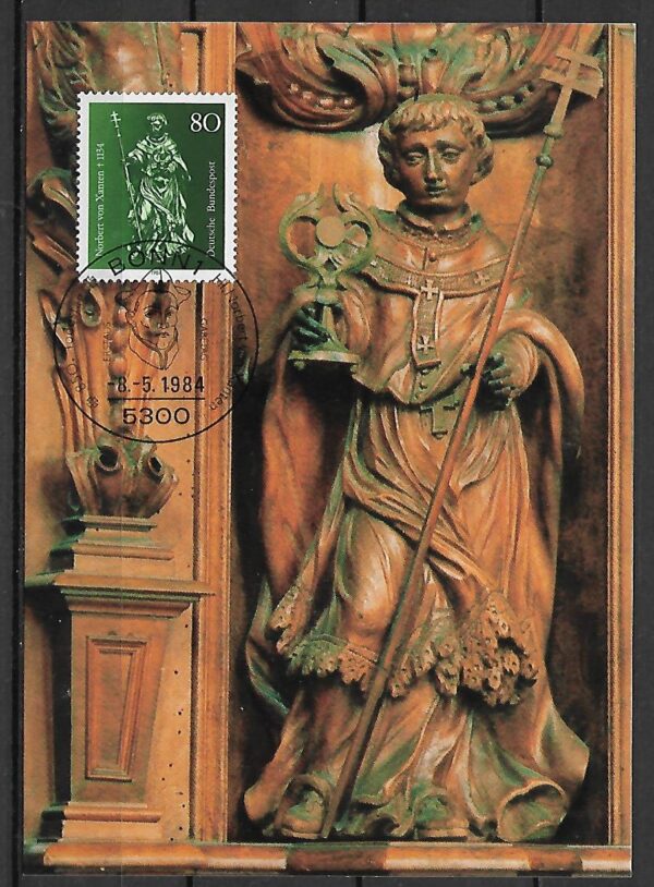 ŚWIĘTY NORBERT VON XANTEN RFN MI.1212 NA KARCIE MAXIMUM