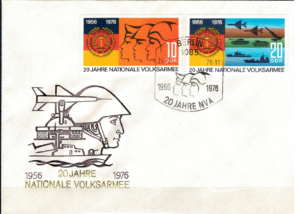 FDC 20 LAT NARODOWO-LUDOWEJ ARMII DDR MI.2116-2117