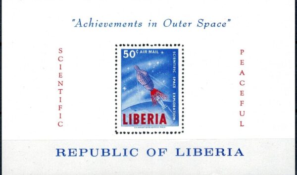 LOT W KOSMOS LIBERIA MI.BL.30A**