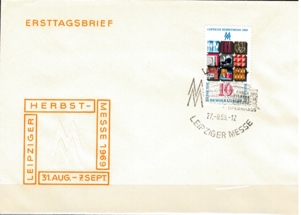 FDC JESIENNE TARGI W LIPSKU DDR MI.1494