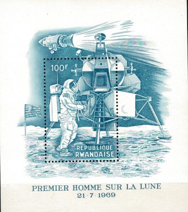 LOT W KOSMOS RWANDA MI.BL.21A**