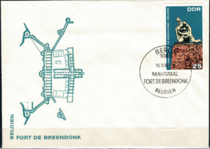 FDC POMNIK FORTU BREENDONK DDR MI.1410