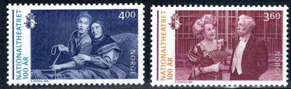 ROCZNICA TEATRU NARODOWEGO NORWEGIA MI.1333-1334**