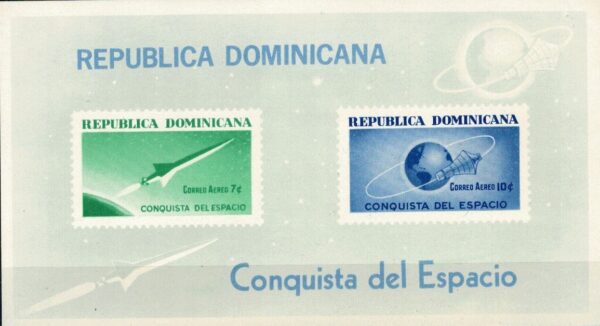 LOT W KOSMOS DOMINIKANA MI.BL.34**