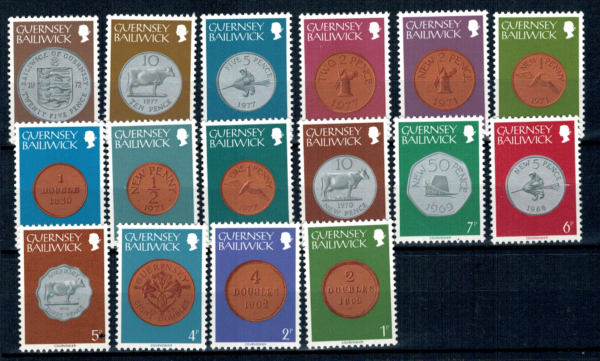 PIENIĄDZE ŚWIATA GUERNSEY MI.173-188**