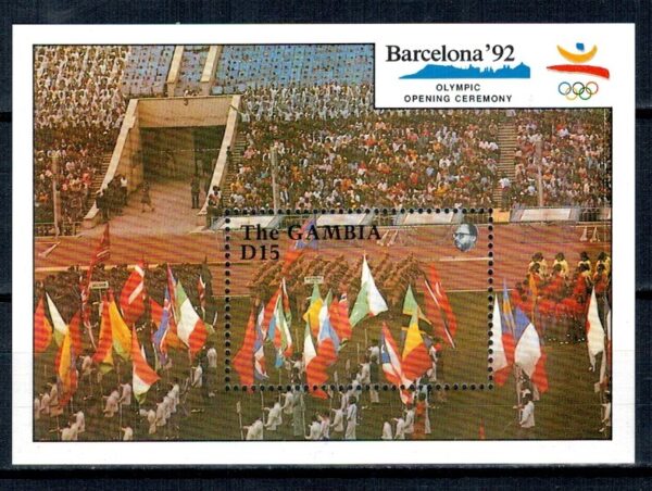 OLIMPIADA LETNIA GAMBIA MI.BL.100**