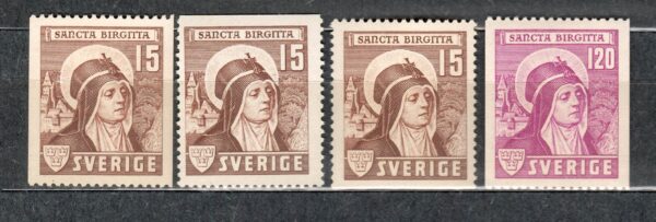 ŚWIĘTA BRIGITTA SZWECJA MI.288-289C/D**